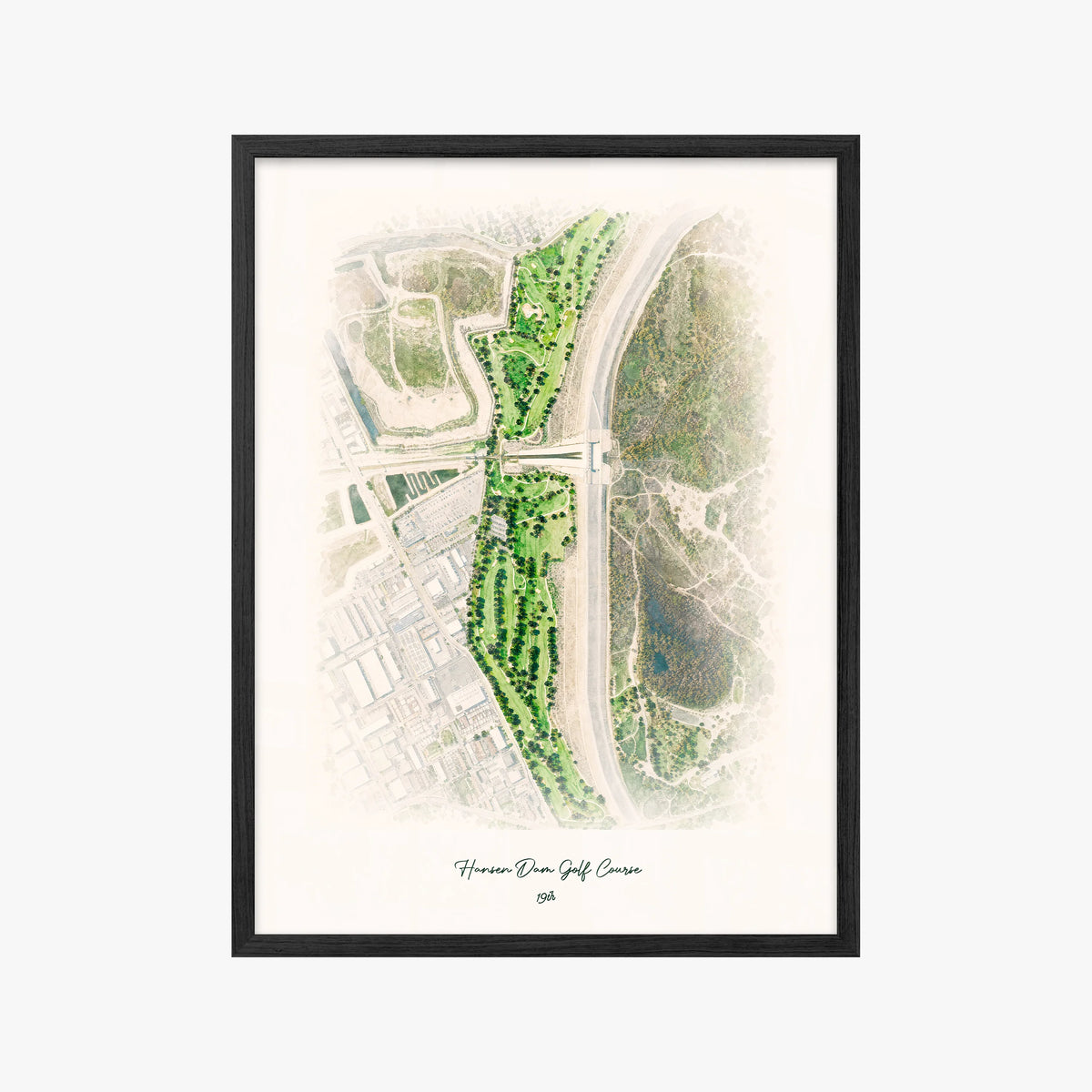 Hansen Dam Golf Course black frame