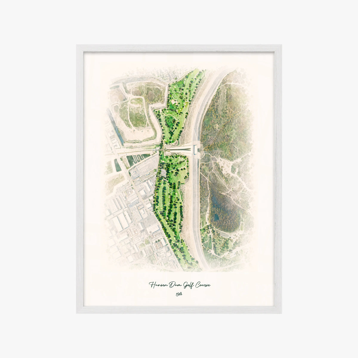 Hansen Dam Golf Course white frame