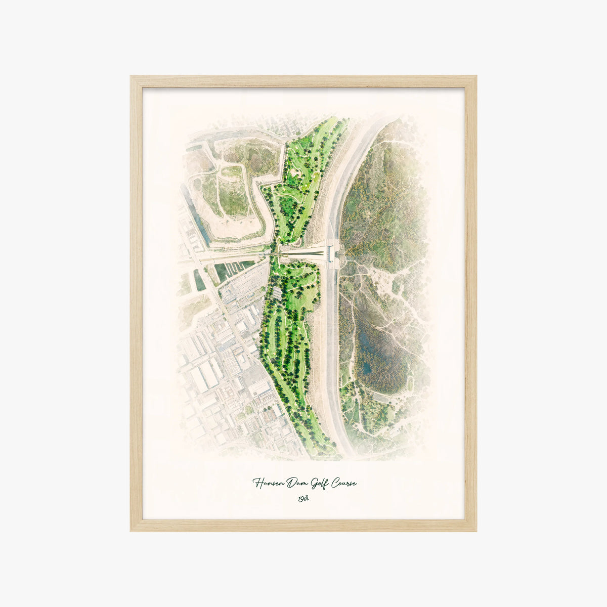 Hansen Dam Golf Course wood frame