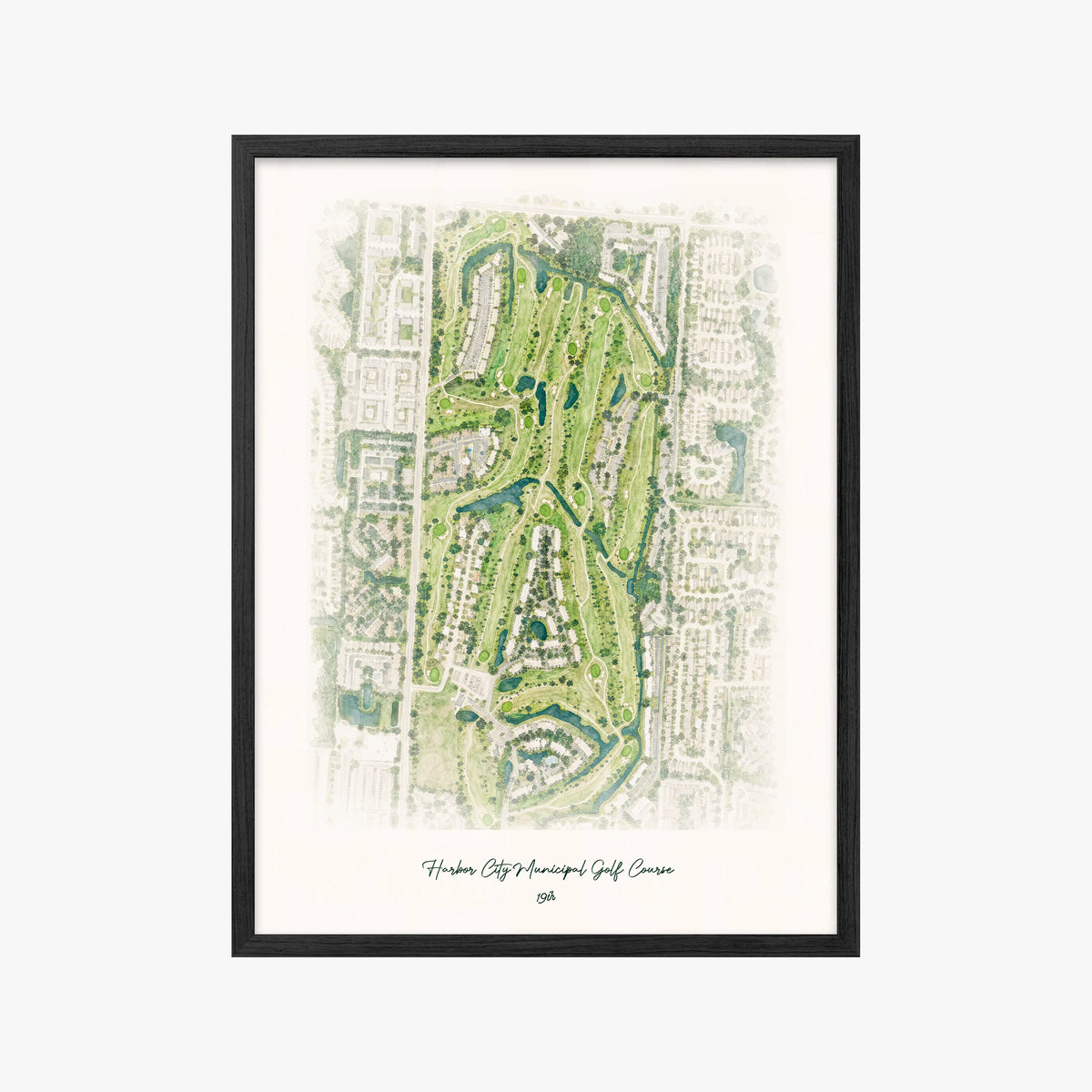 Harbor City Municipal Golf Course black frame