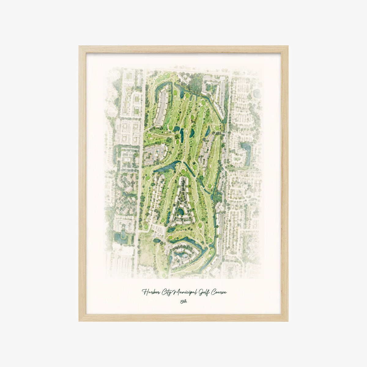Harbor City Municipal Golf Course wood frame