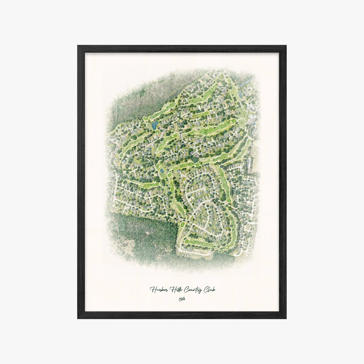 Harbor Hills Country Club black frame