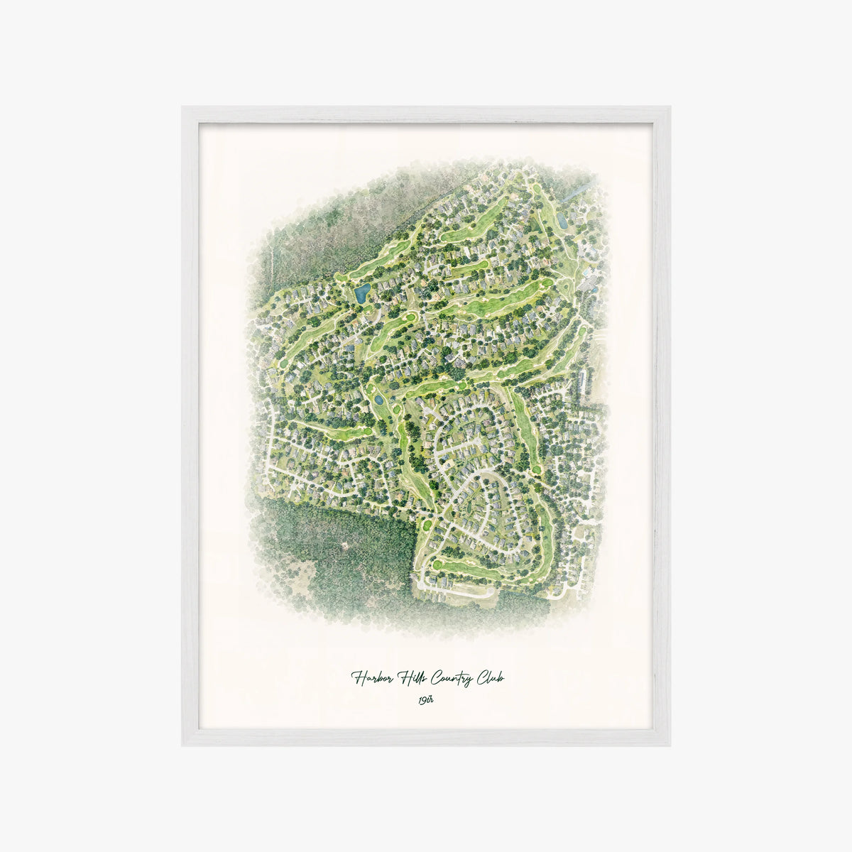 Harbor Hills Country Club white frame