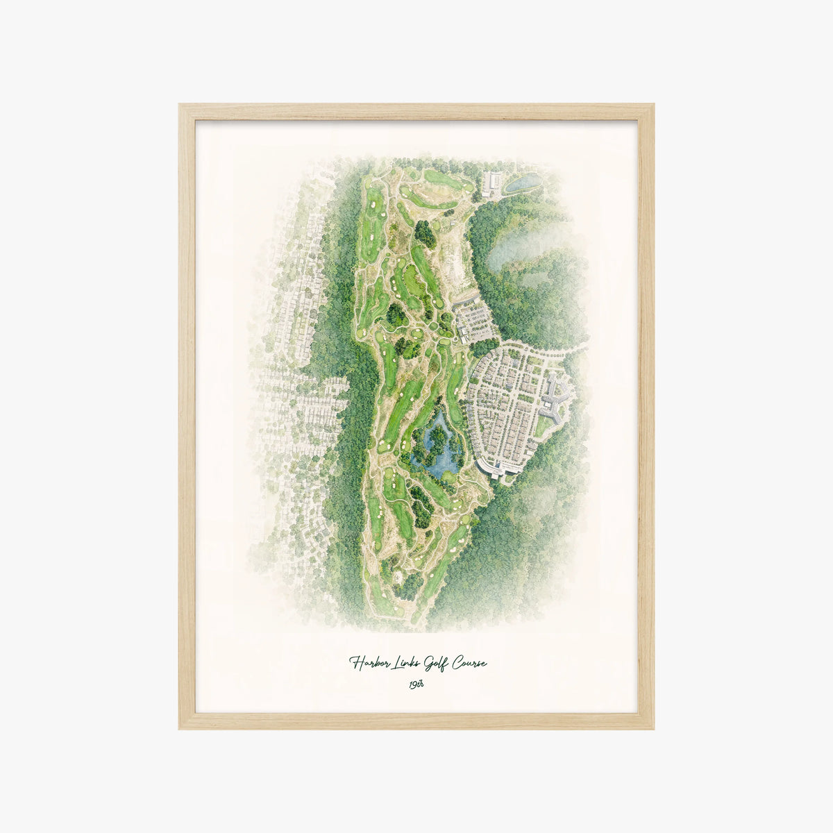 Harbor Links Golf Course wood frame