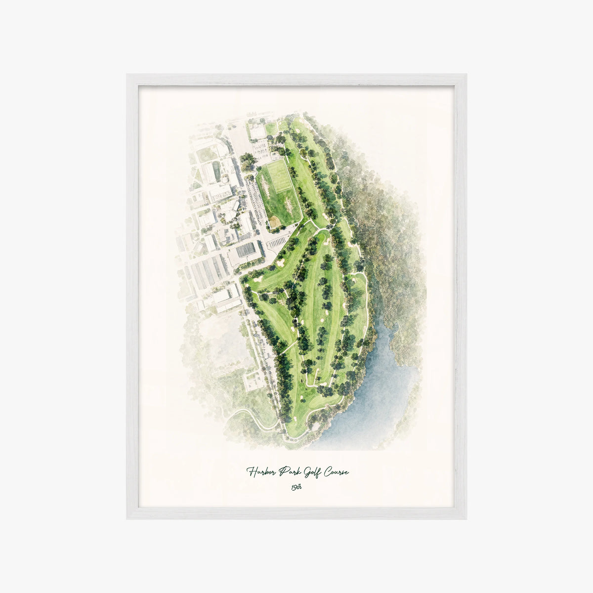 Harbor Park Golf Course white frame