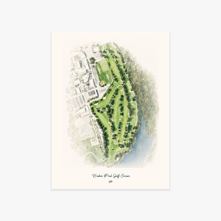Harbor Park Golf Course printed artwork