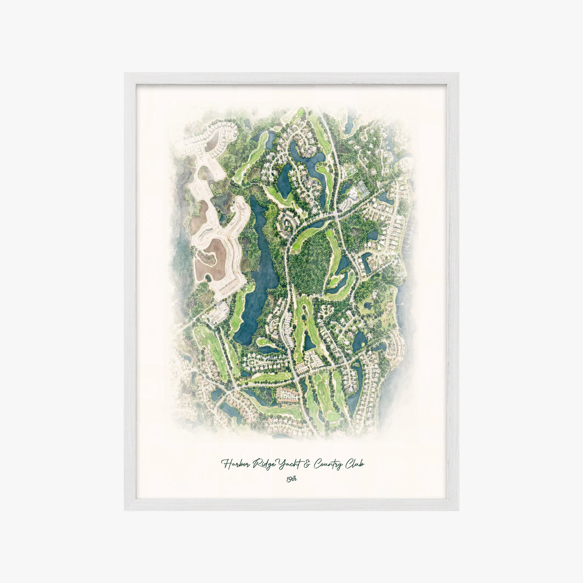 Harbor Ridge Yacht & Country Club white frame