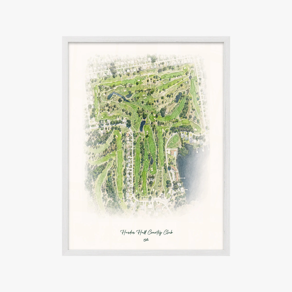 Harder Hall Country Club white frame