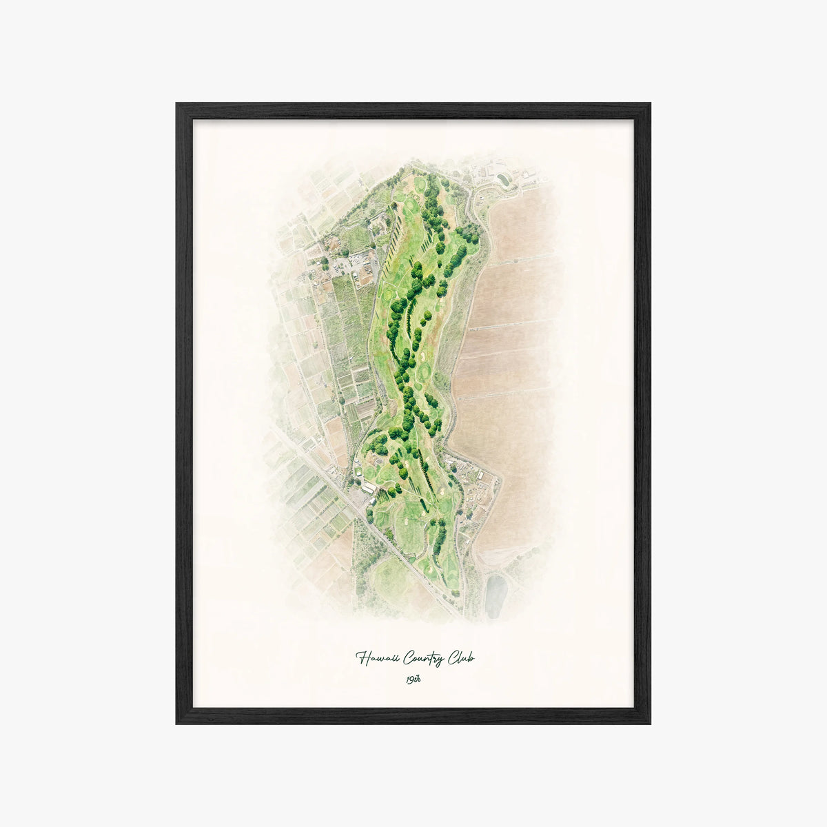 Hawaii Country Club black frame