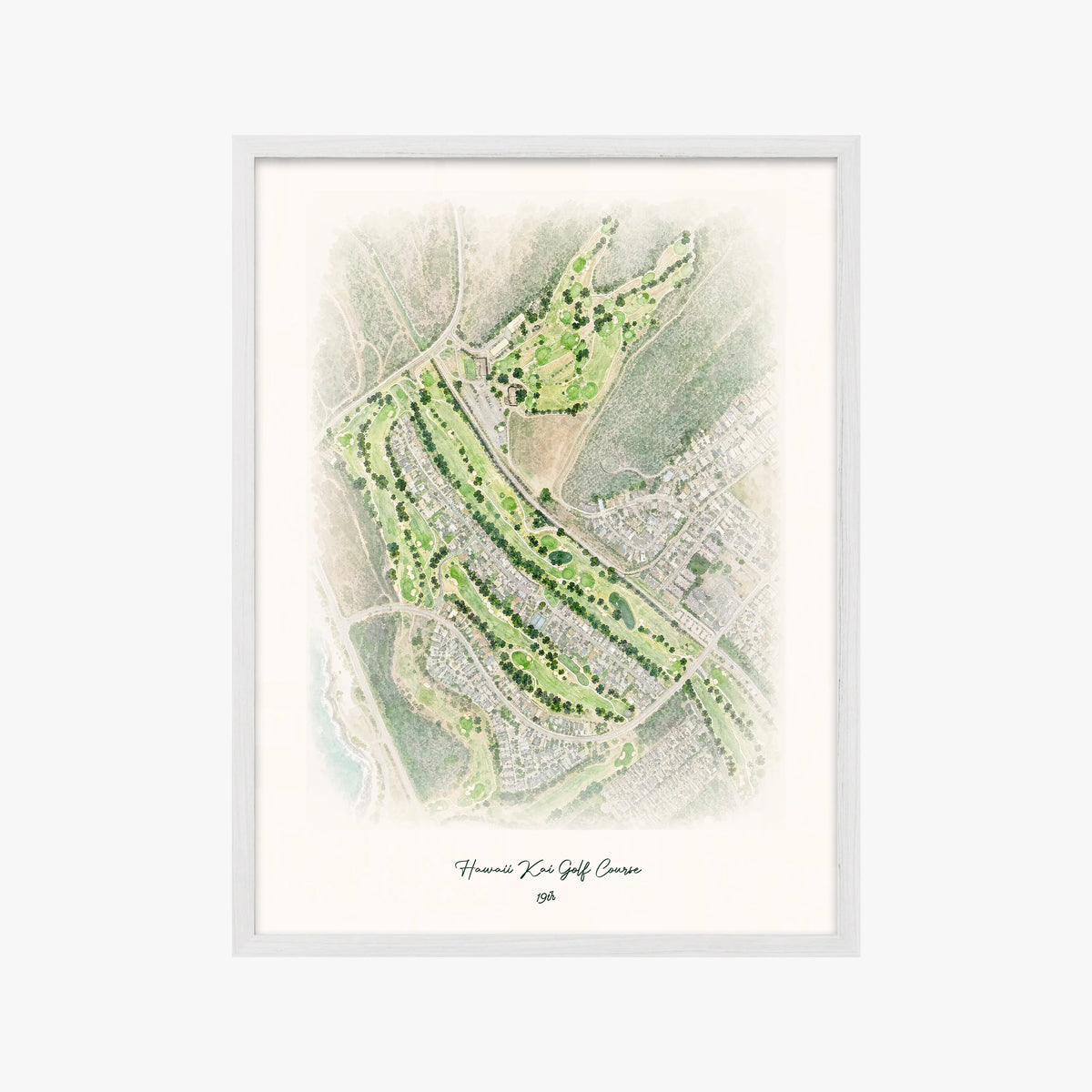Hawaii Kai Golf Course white frame