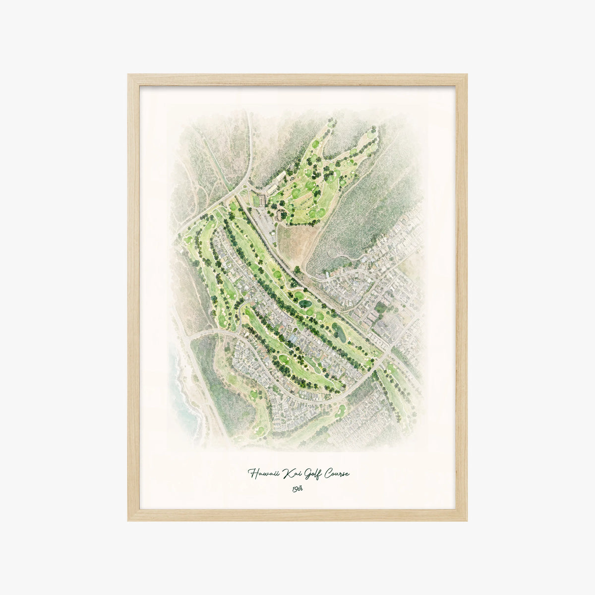 Hawaii Kai Golf Course wood frame