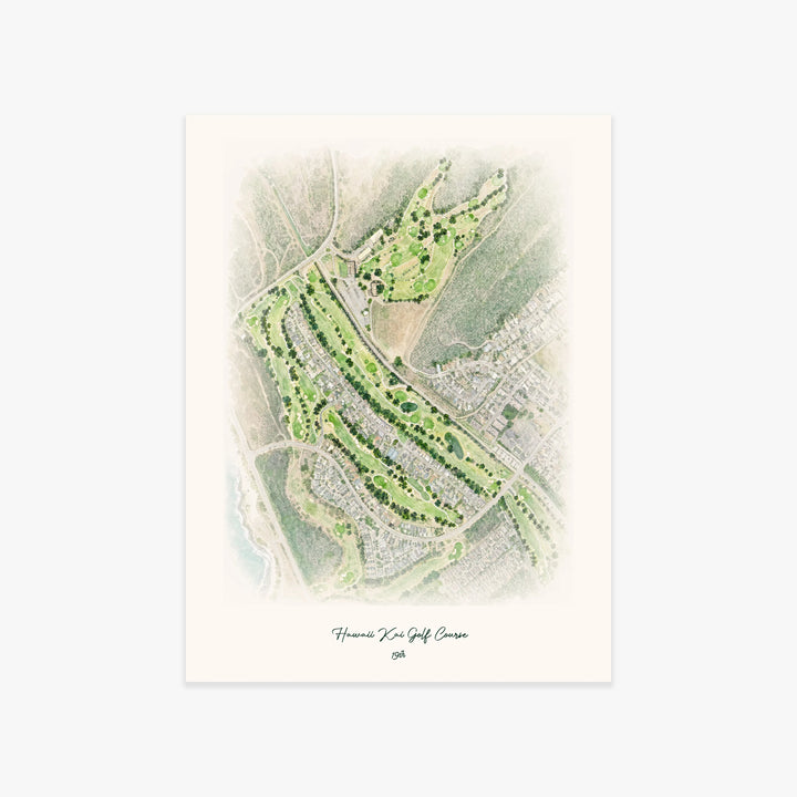 Hawaii Kai Golf Course printed artwork