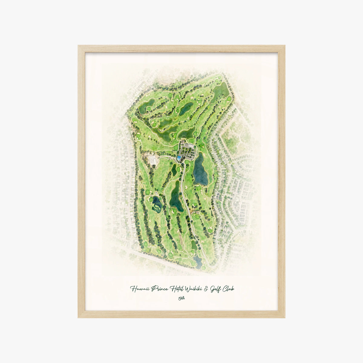 Hawaii Prince Hotel Waikiki & Golf Club wood frame
