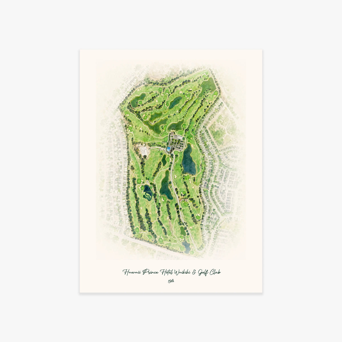 Hawaii Prince Hotel Waikiki & Golf Club printed artwork