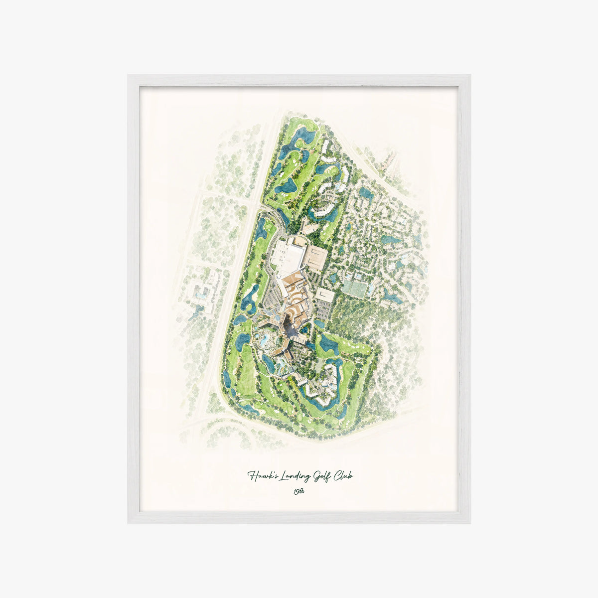 Hawk's Landing Golf Club white frame