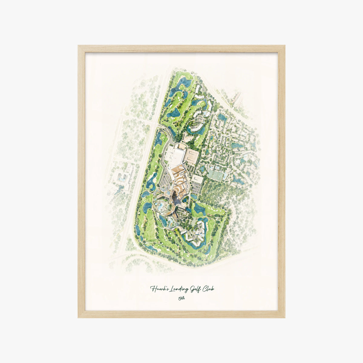 Hawk's Landing Golf Club wood frame