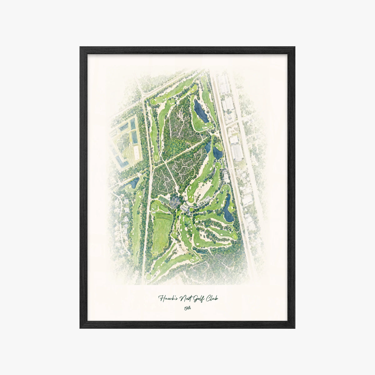 Hawk's Nest Golf Club black frame