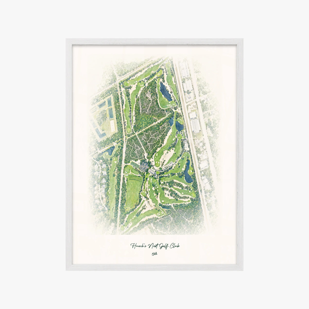 Hawk's Nest Golf Club white frame