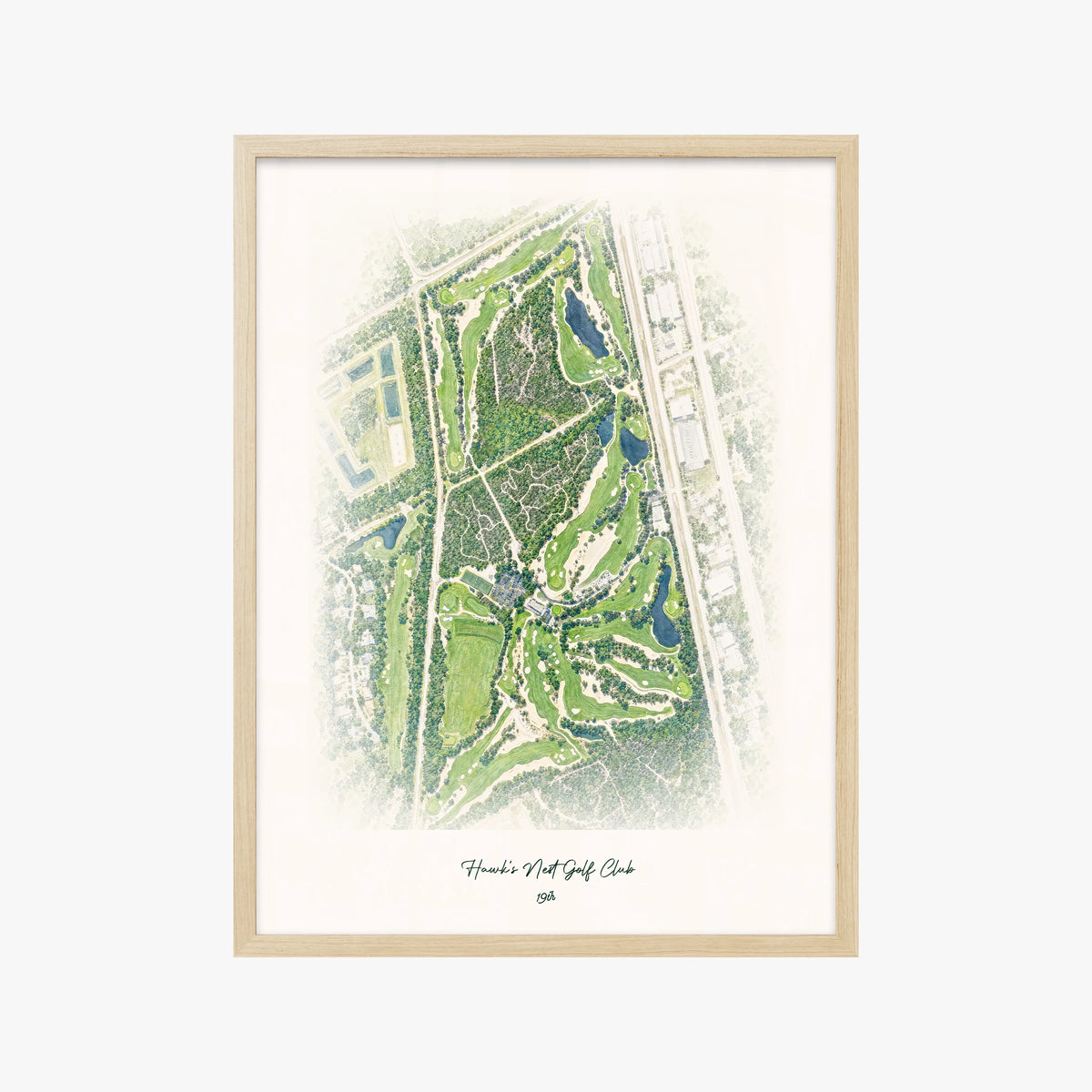 Hawk's Nest Golf Club wood frame