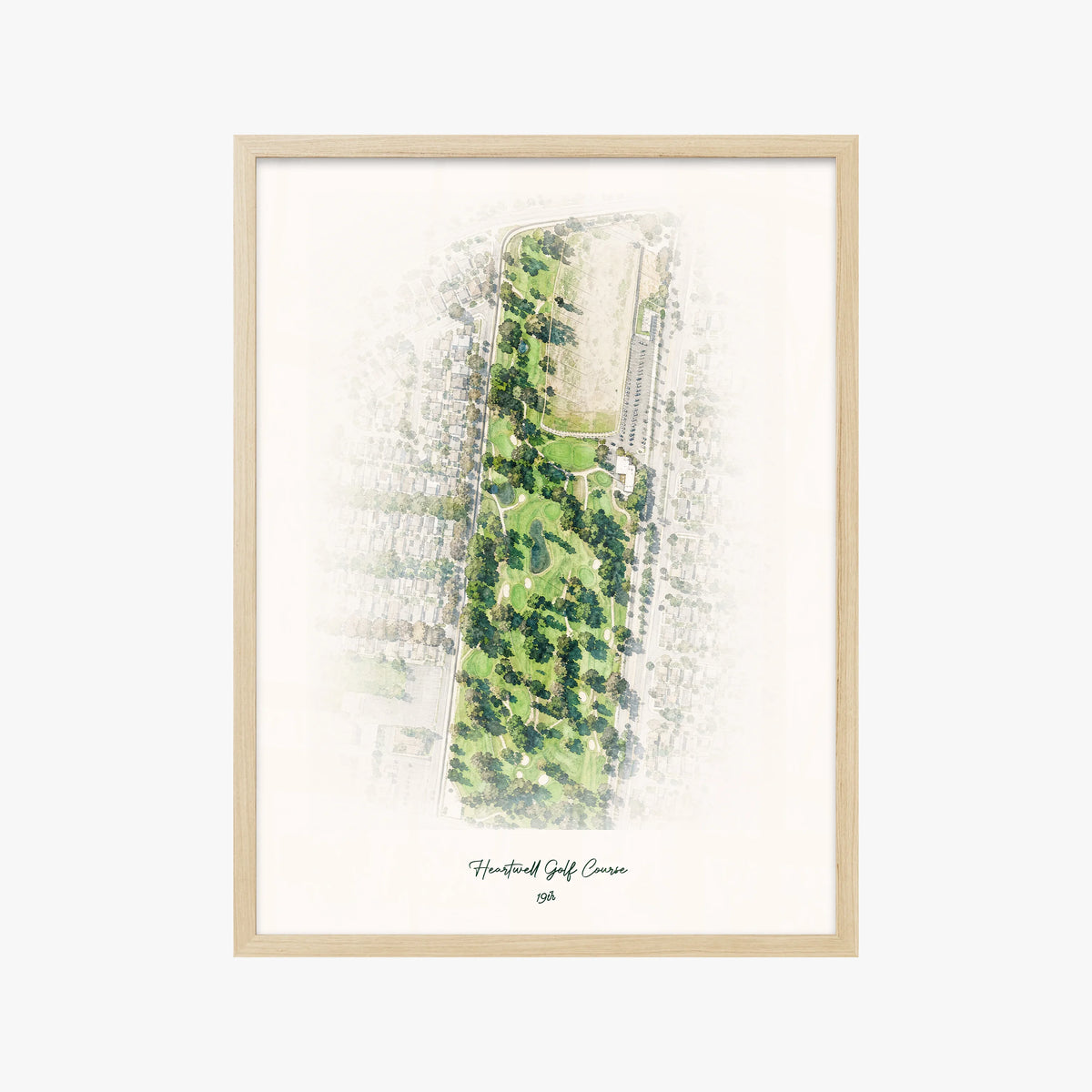 Heartwell Golf Course wood frame