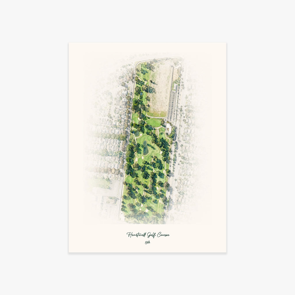 Heartwell Golf Course printed artwork