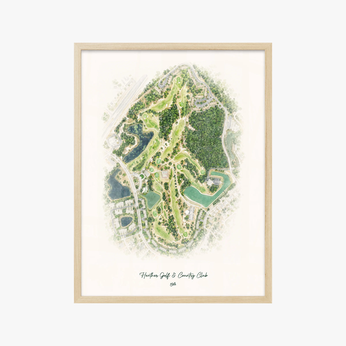 Heather Golf & Country Club wood frame