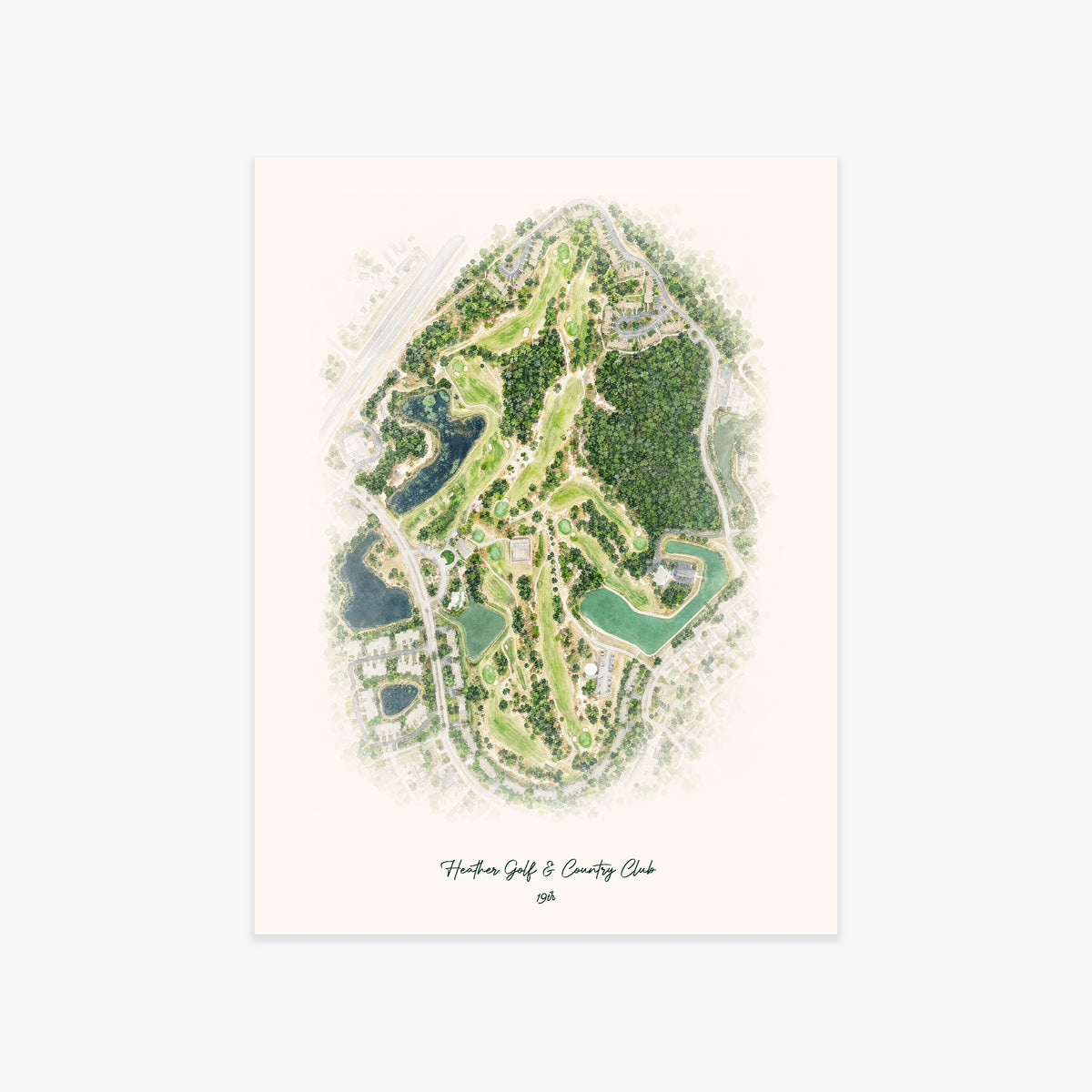 Heather Golf & Country Club printed artwork