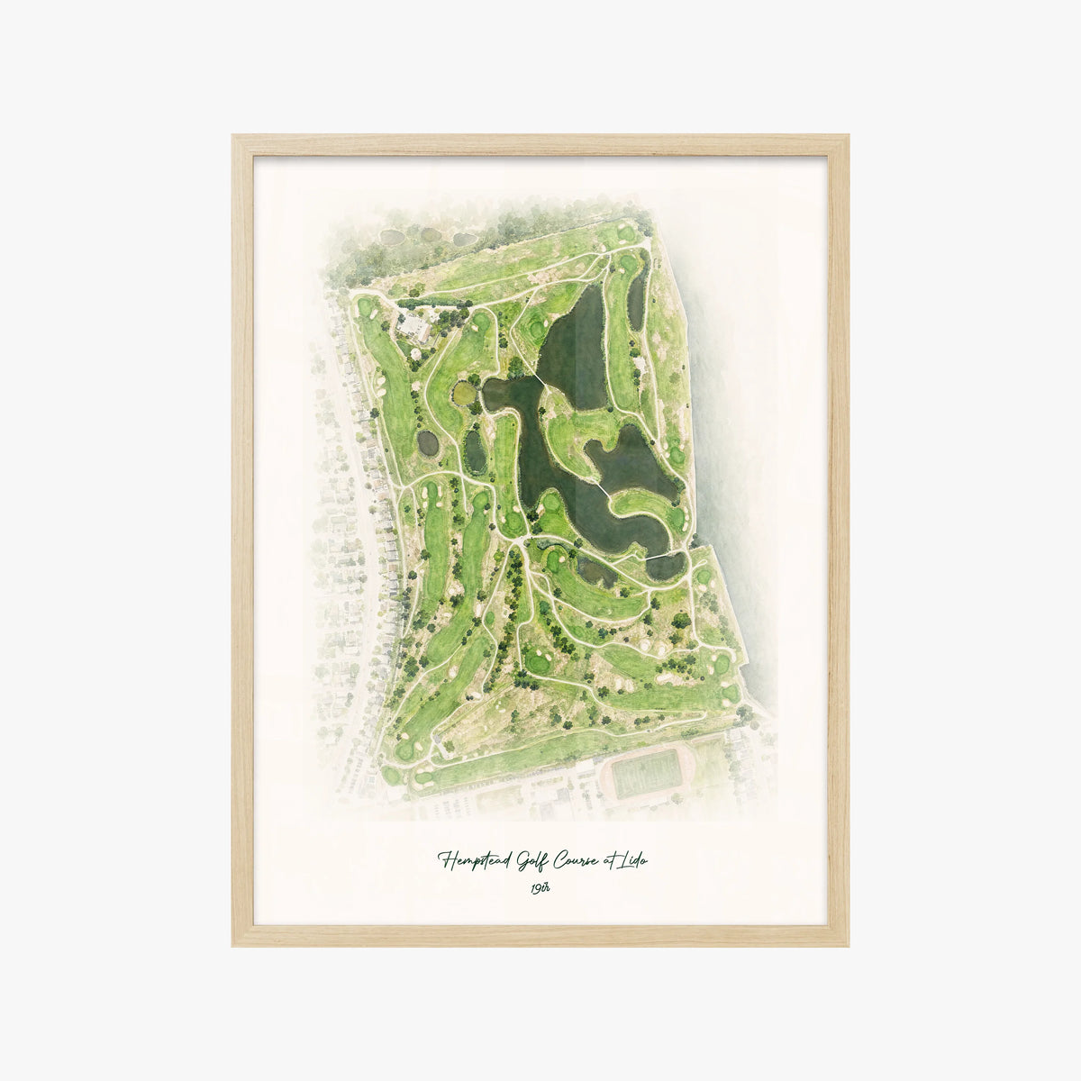 Hempstead Golf Course at Lido wood frame