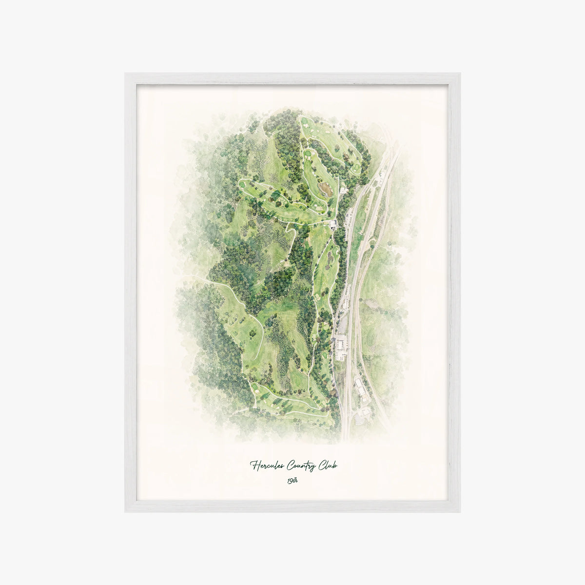 Hercules Country Club white frame