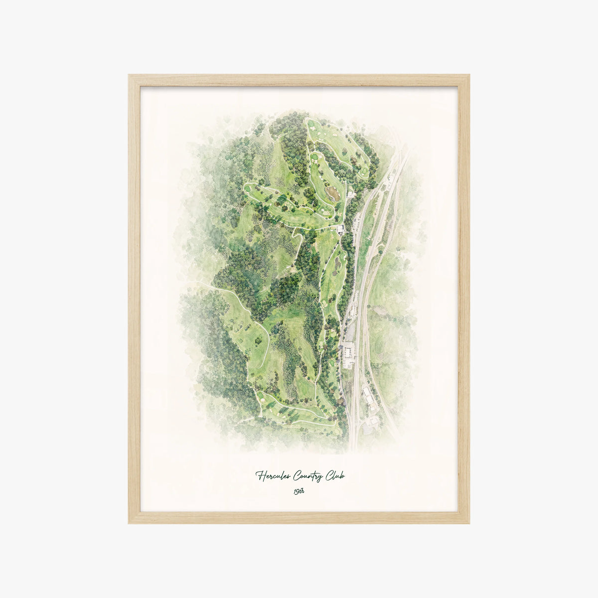 Hercules Country Club wood frame