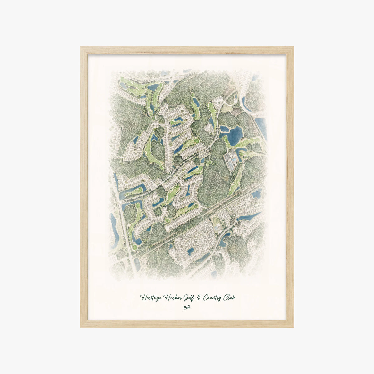 Heritage Harbor Golf & Country Club wood frame