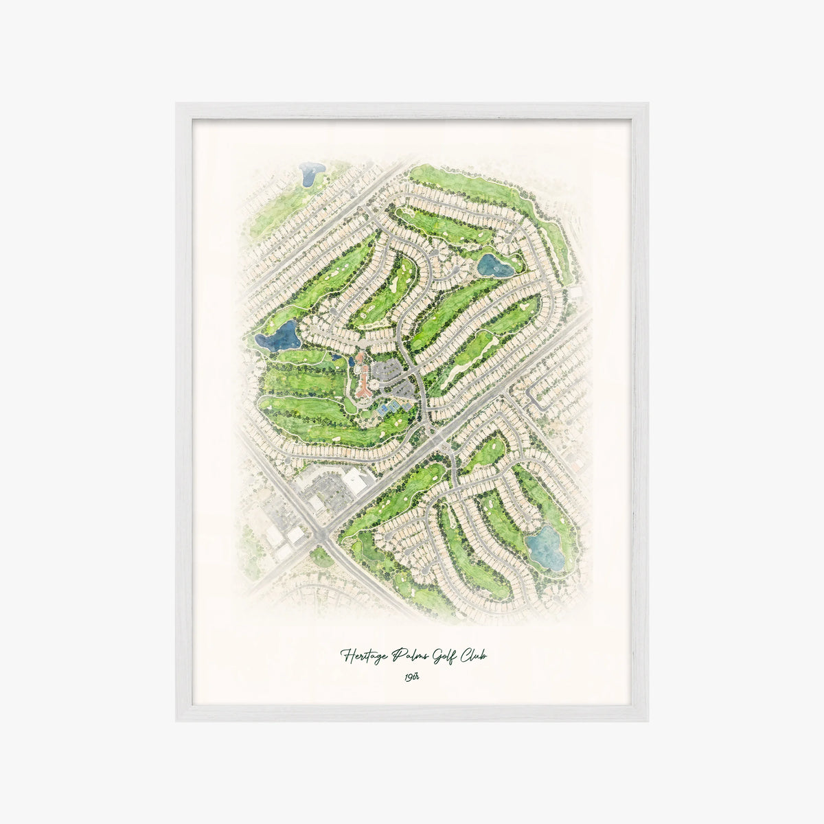 Heritage Palms Golf Club white frame