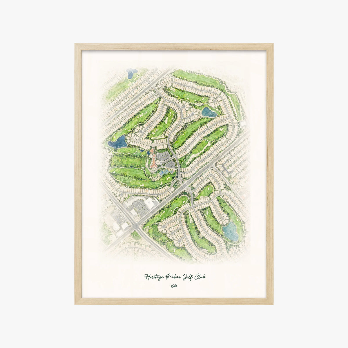 Heritage Palms Golf Club wood frame
