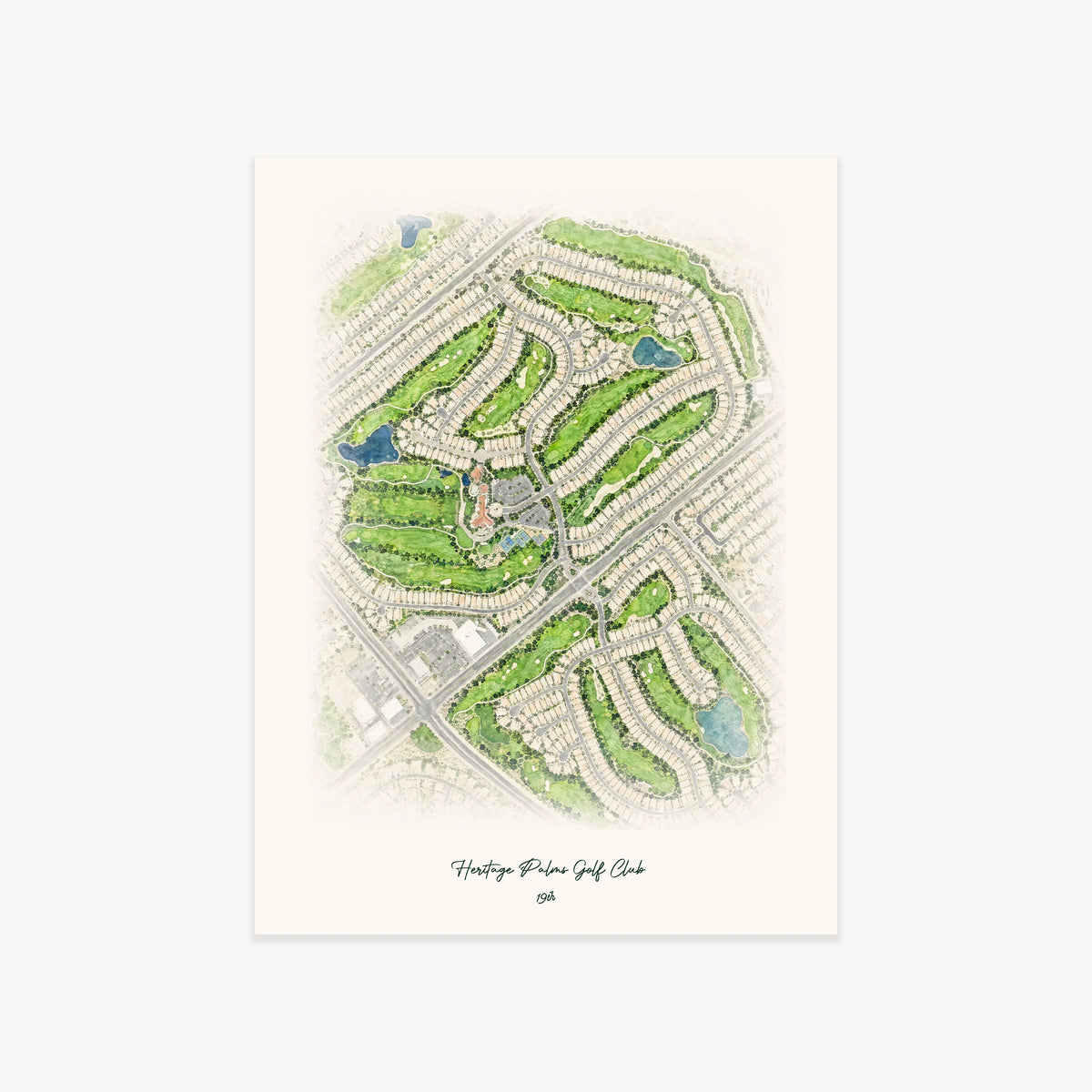 Heritage Palms Golf Club printed artwork