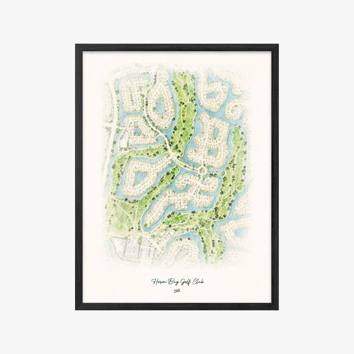 Heron Bay Golf Club black frame