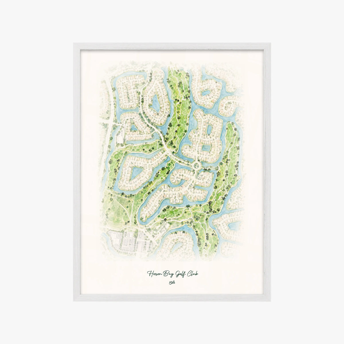 Heron Bay Golf Club white frame