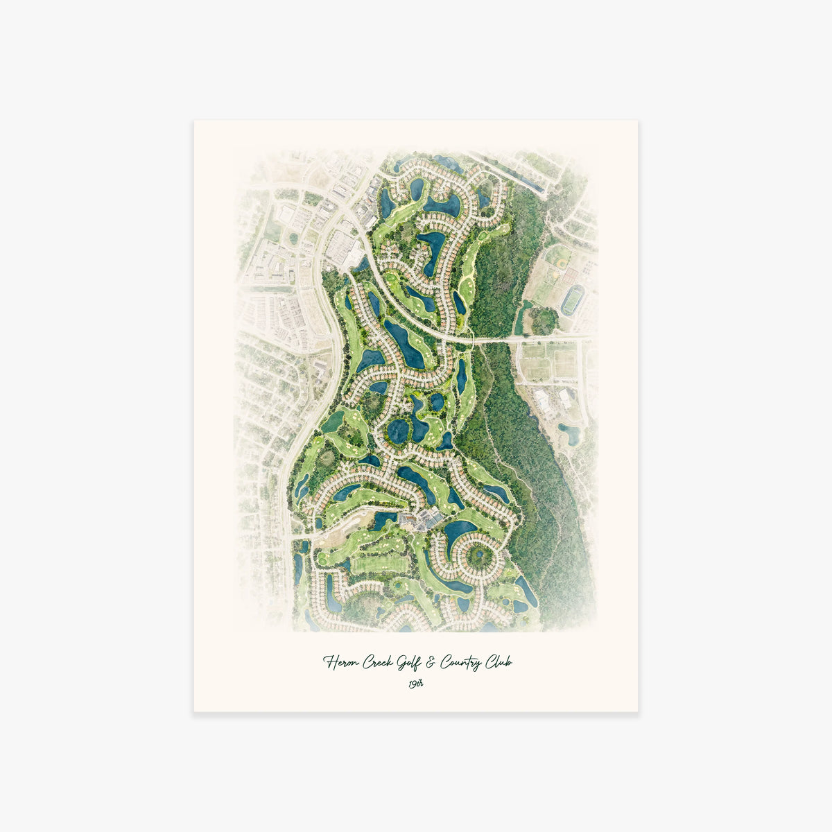 Heron Creek Golf & Country Club printed artwork