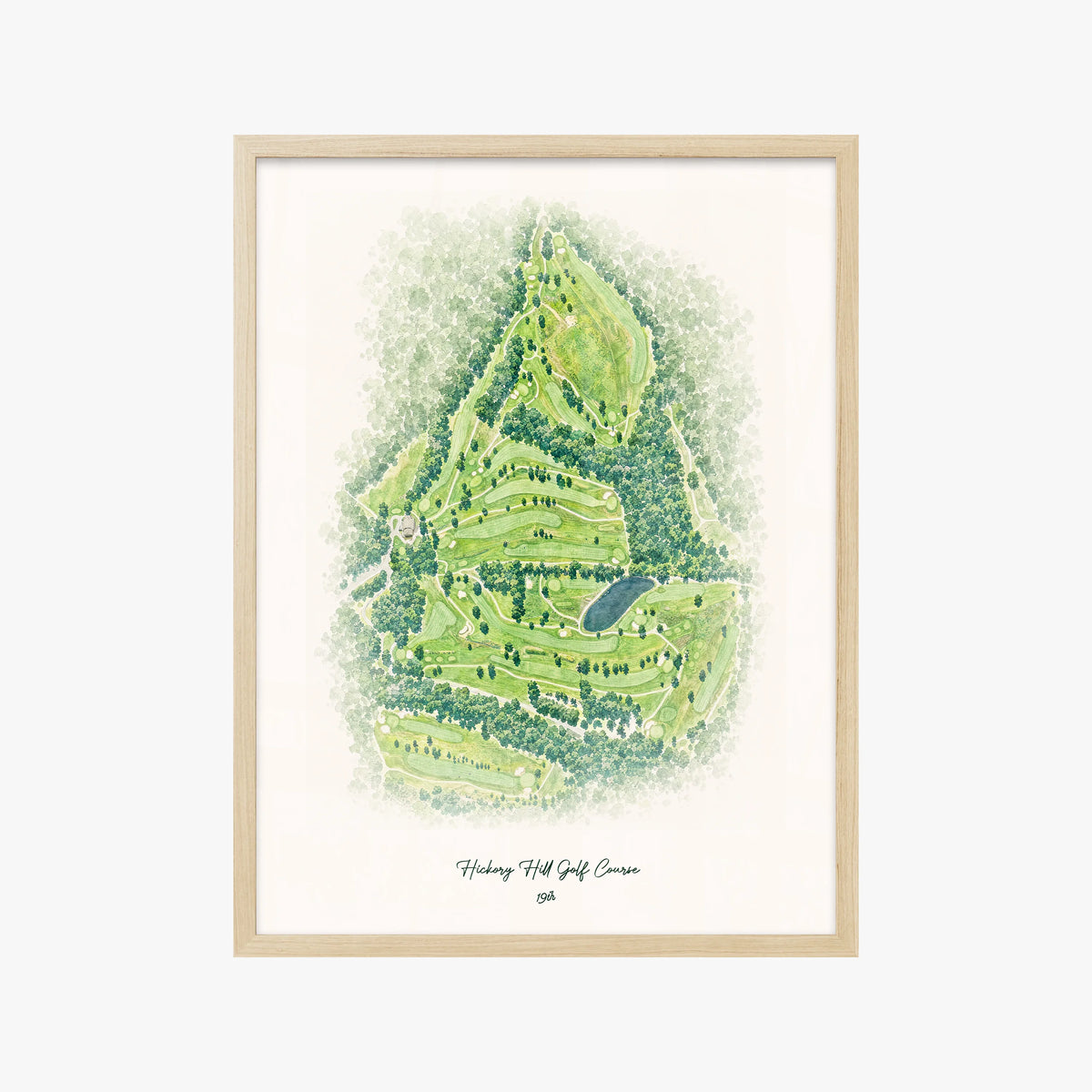 Hickory Hill Golf Course wood frame