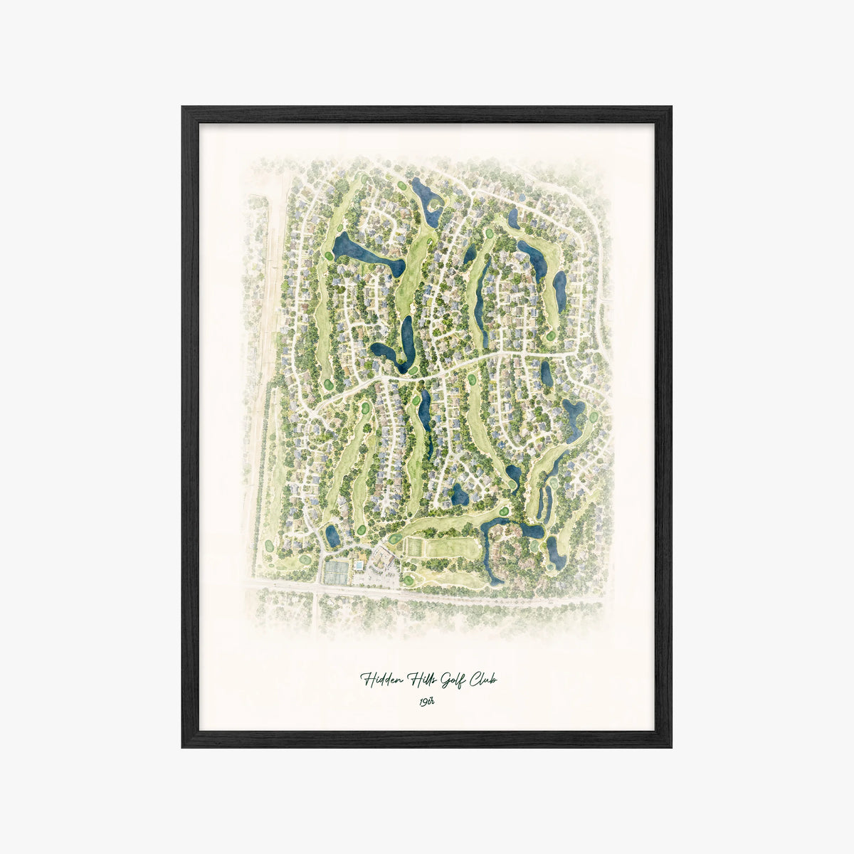 Hidden Hills Golf Club black frame
