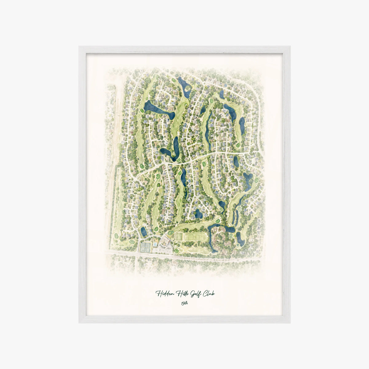 Hidden Hills Golf Club white frame