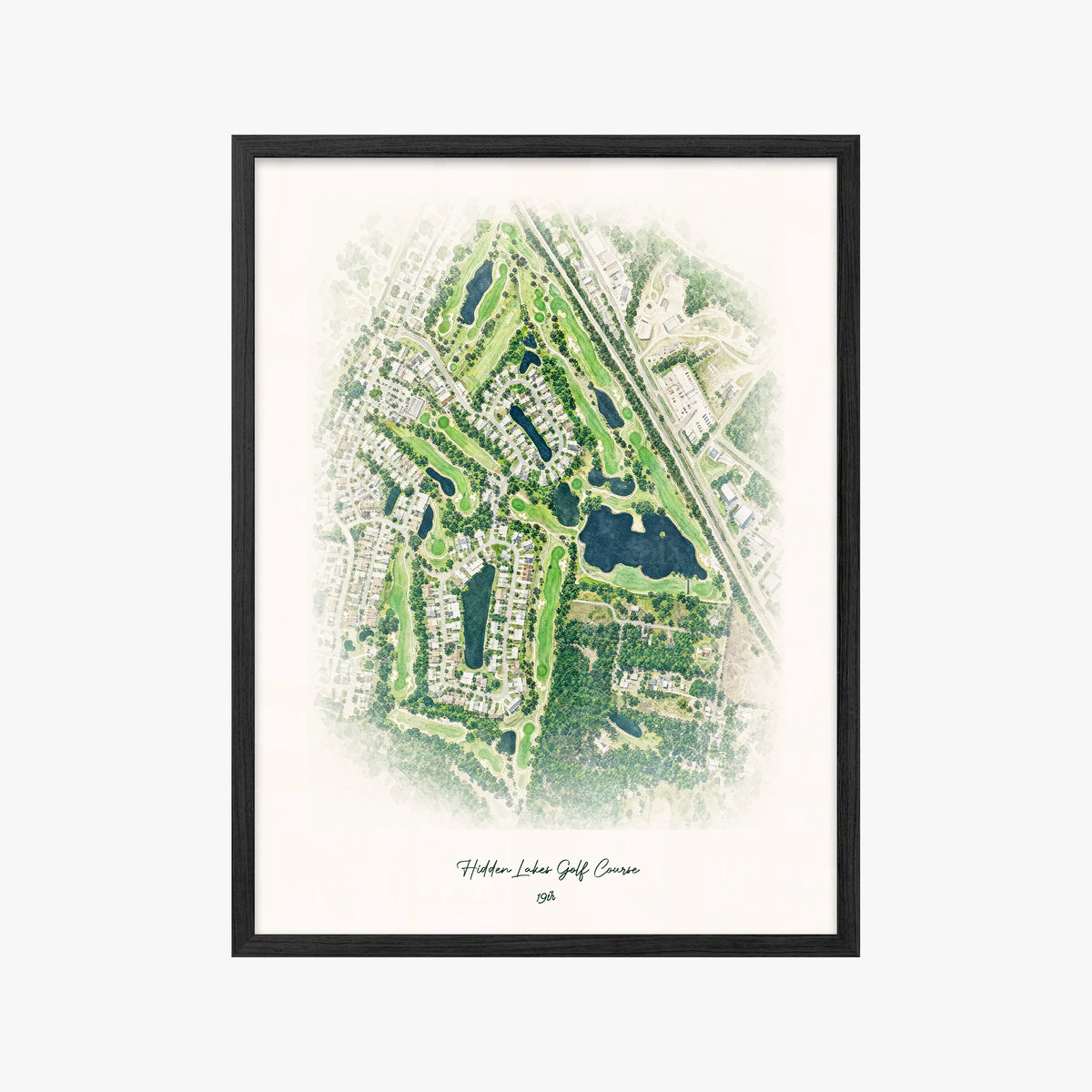Hidden Lakes Golf Course black frame