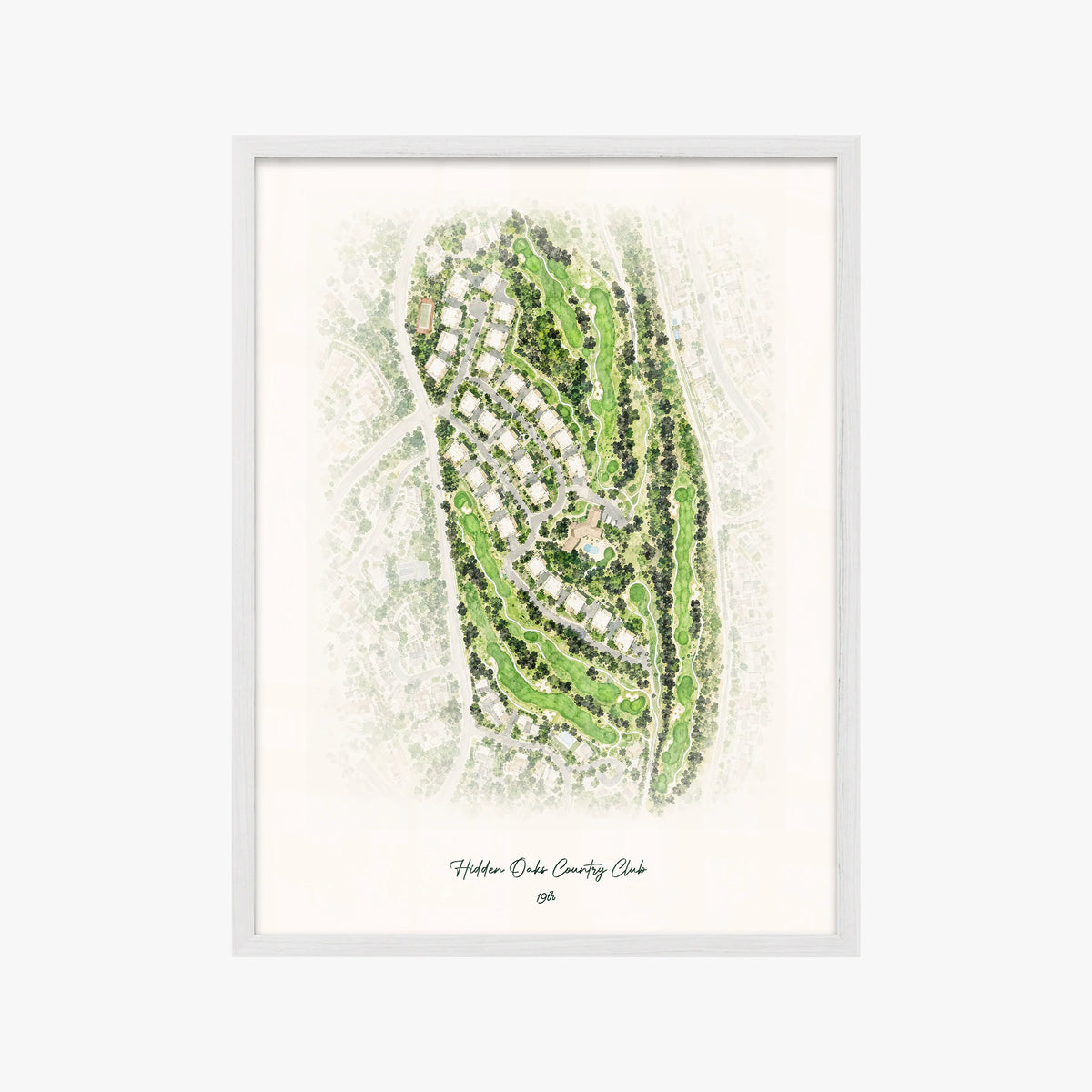 Hidden Oaks Country Club white frame