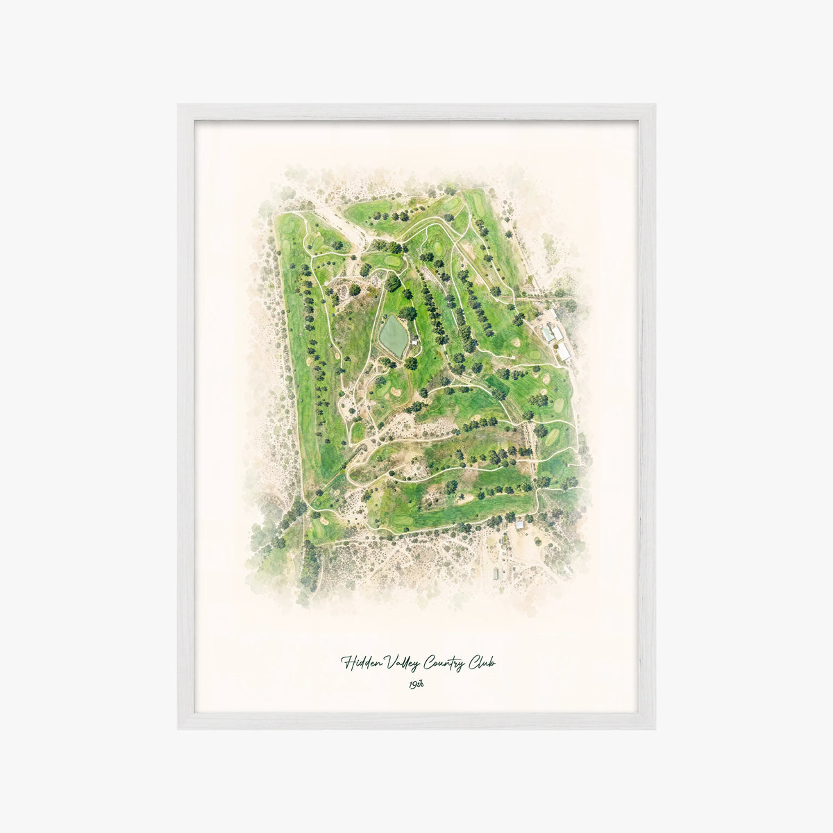 Hidden Valley Country Club white frame