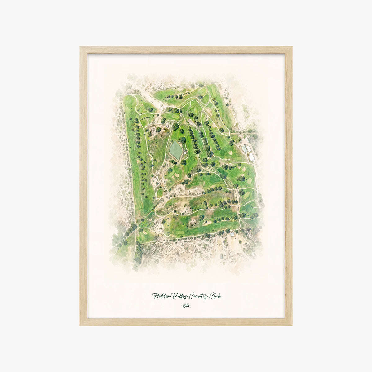Hidden Valley Country Club wood frame