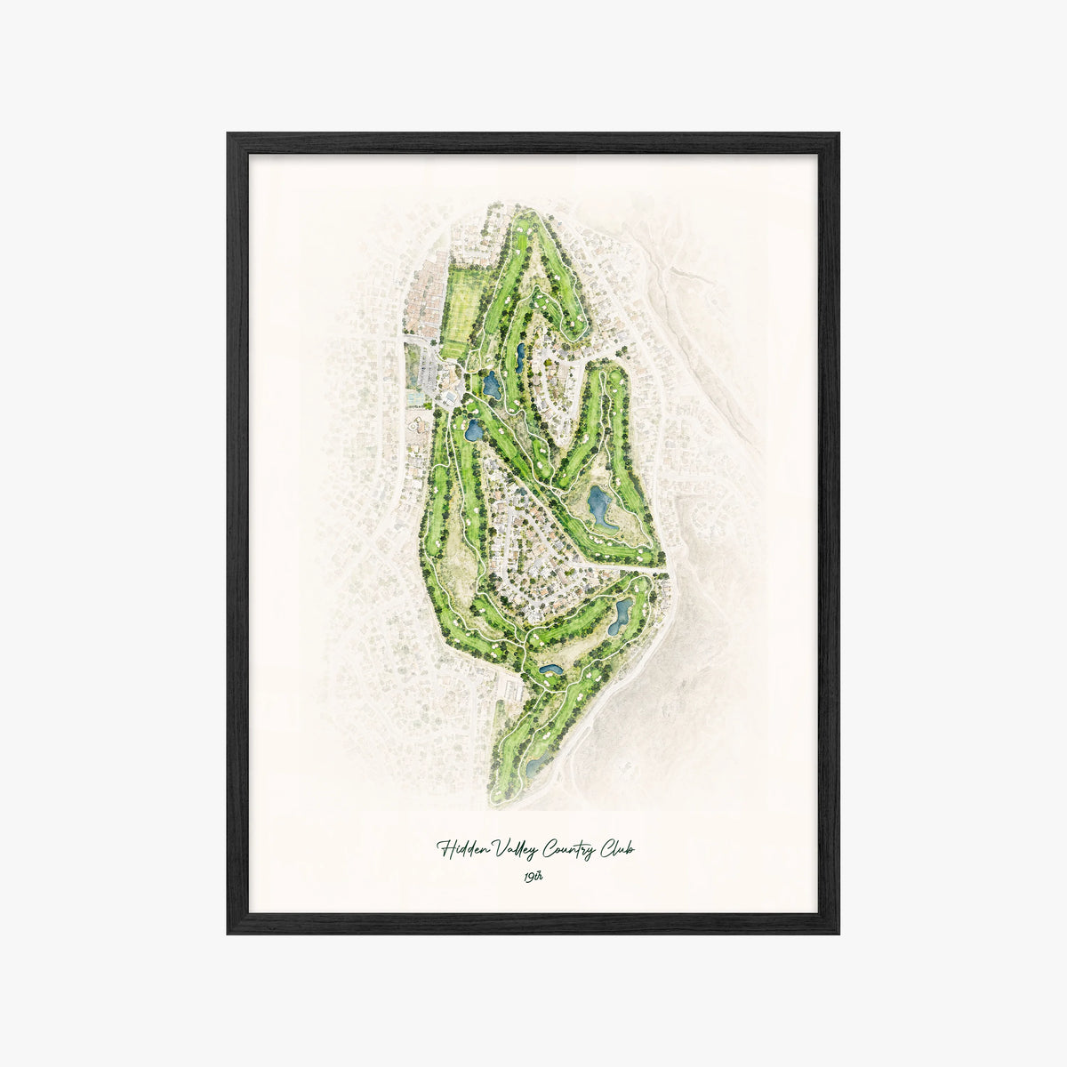 Hidden Valley Country Club black frame