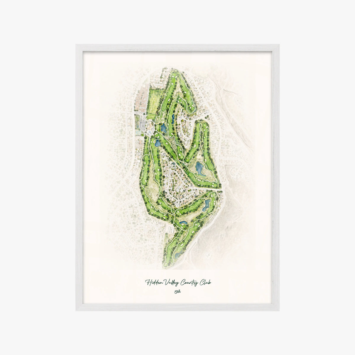 Hidden Valley Country Club white frame