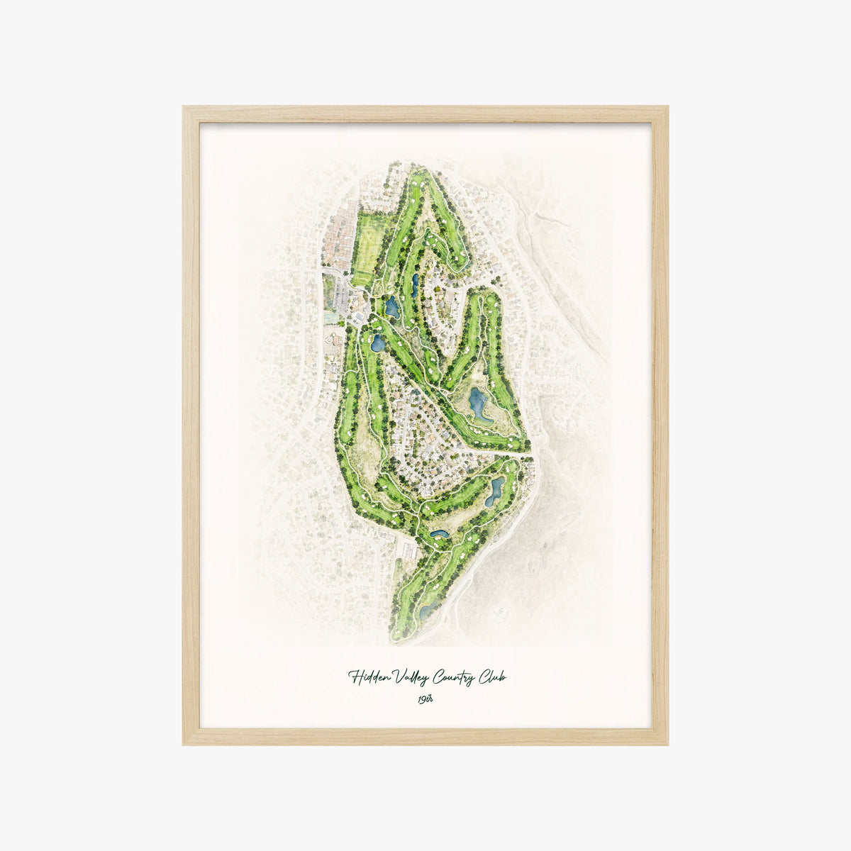Hidden Valley Country Club wood frame