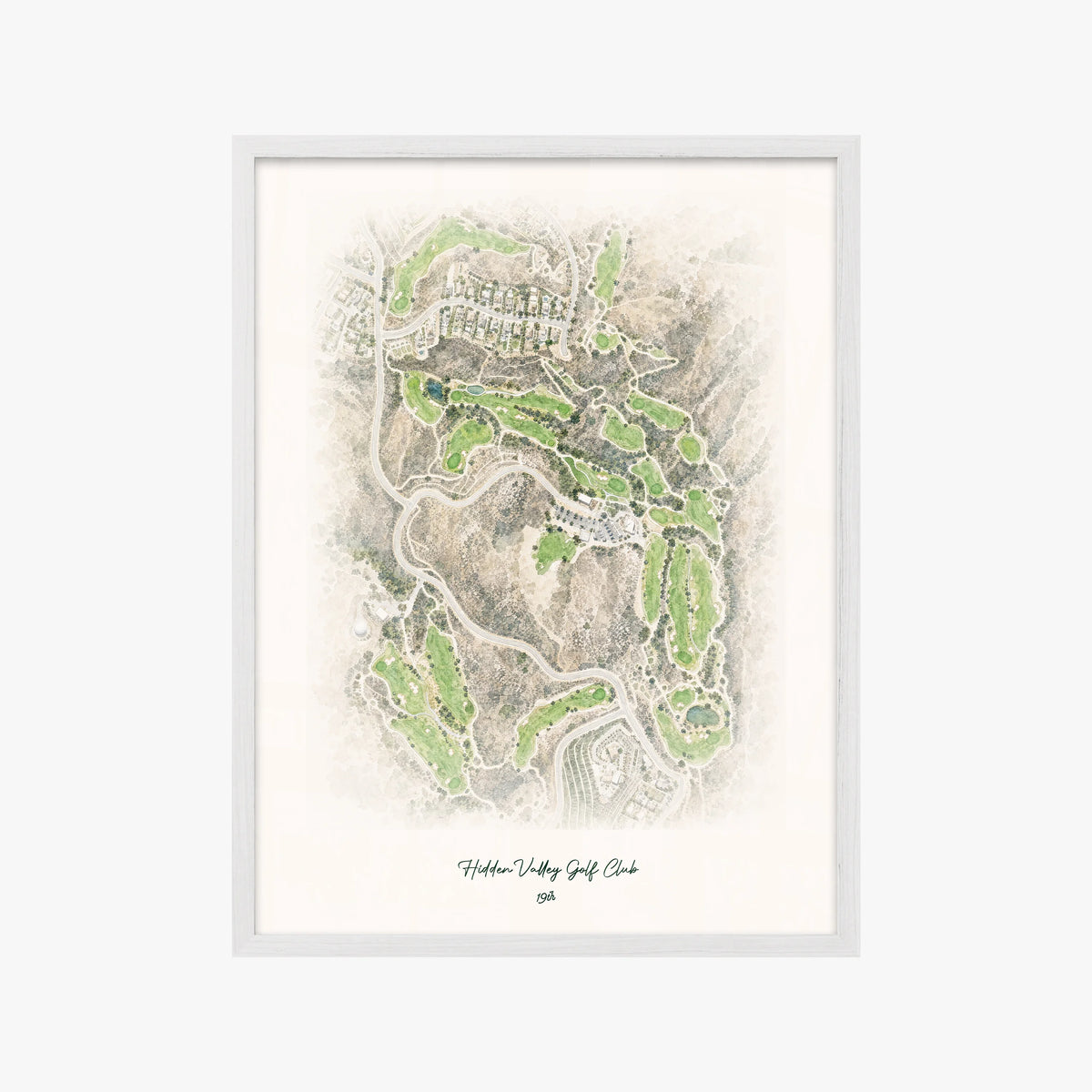Hidden Valley Golf Club white frame
