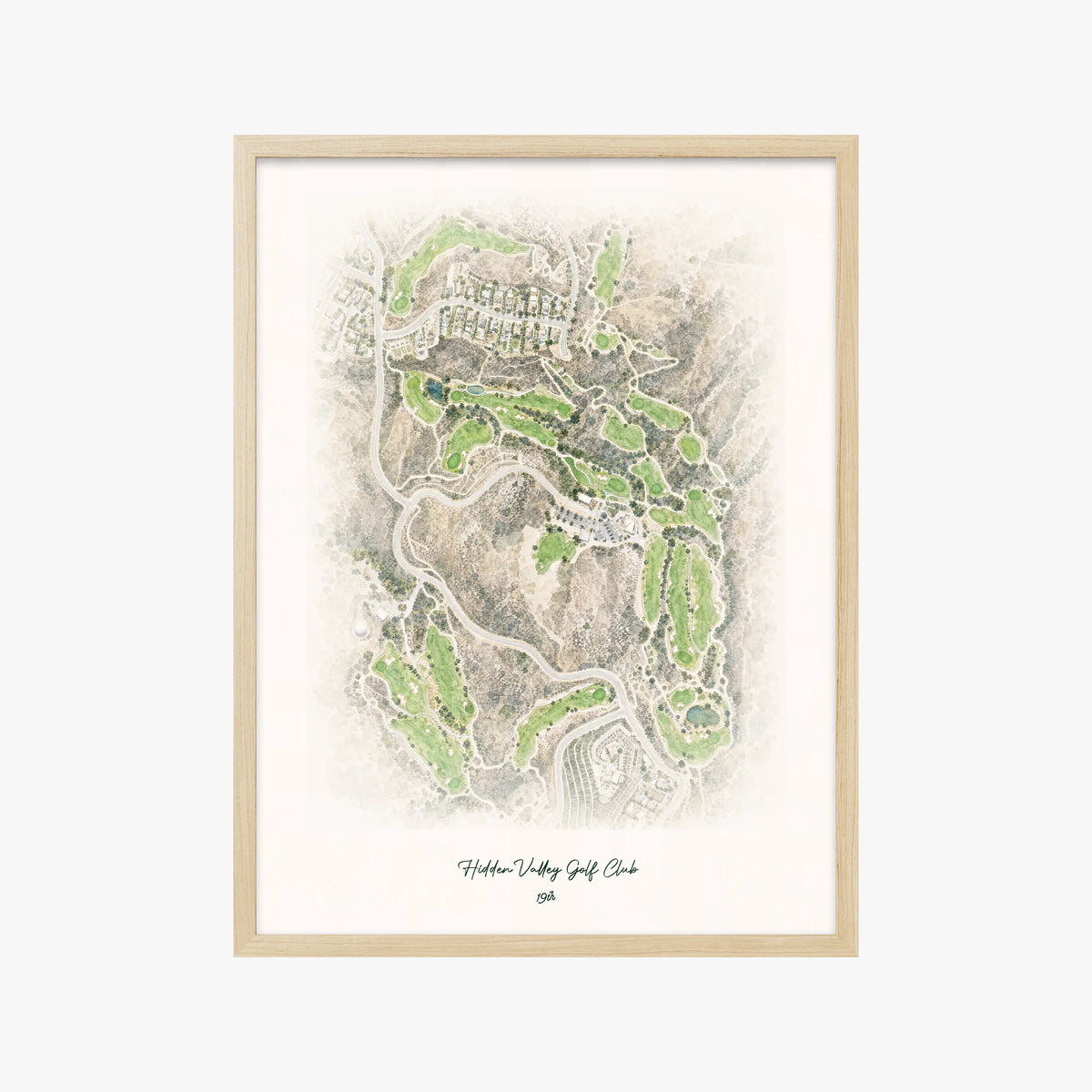 Hidden Valley Golf Club wood frame