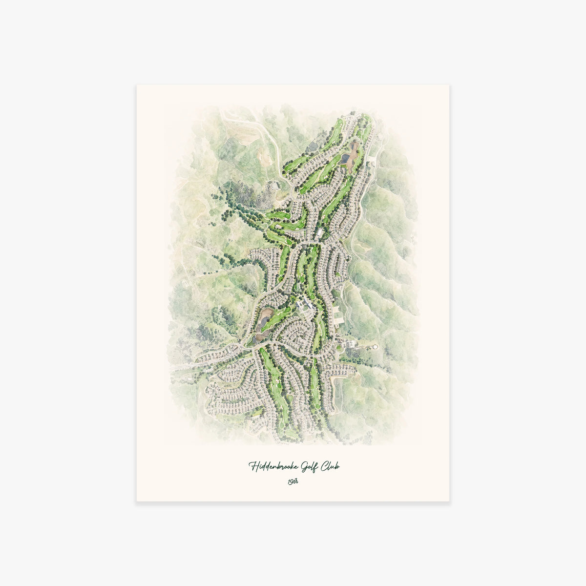 Hiddenbrooke Golf Club printed artwork